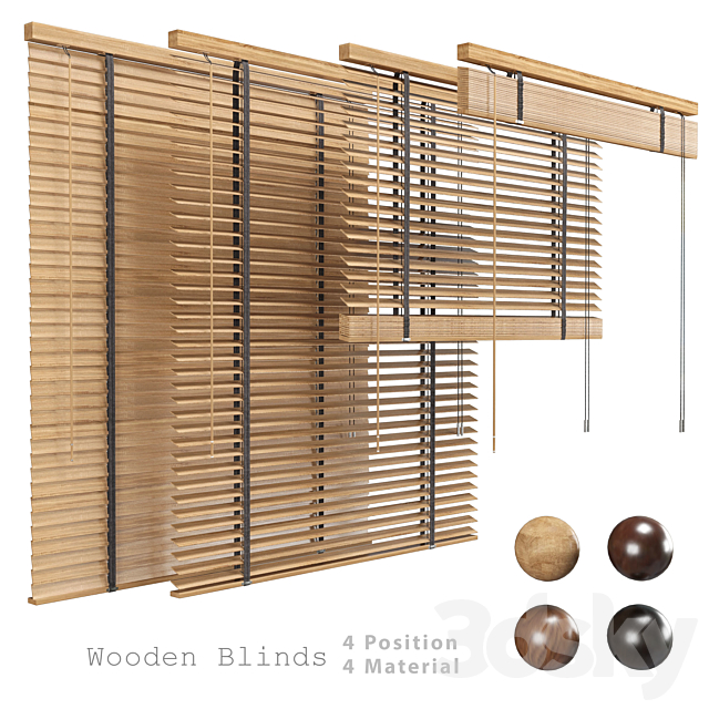 Wooden Blind 3ds Max - thumbnail 3