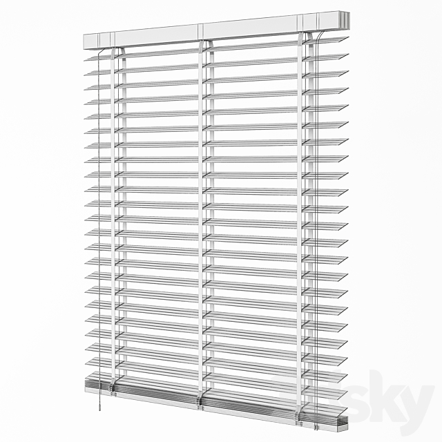 Wooden Blinds Set 09 3DS Max Model - thumbnail 6