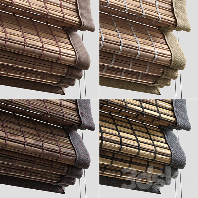 Woven wood shades 2 3DS Max Model - thumbnail 2