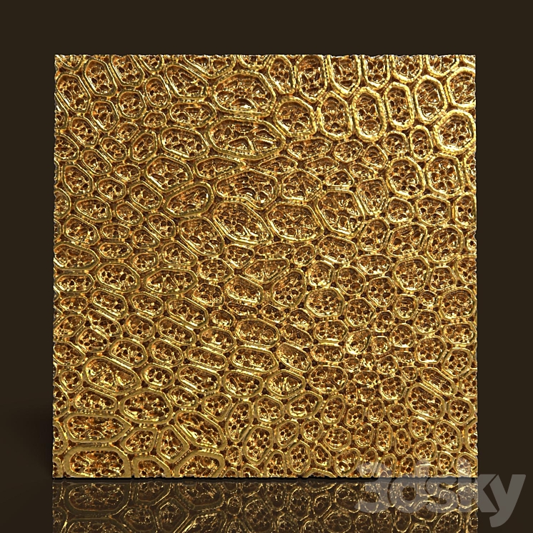 3d panel wall decorative 3DS Max - thumbnail 1