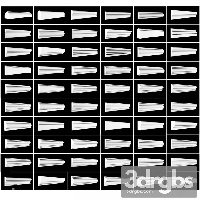 A Collection Linear Molding 3dsmax Download - thumbnail 1