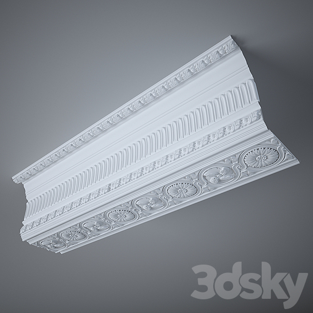 A stucco cornice 3DSMax File - thumbnail 1