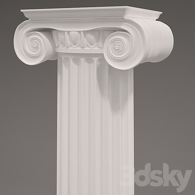 Antique Column 3DSMax File - thumbnail 3