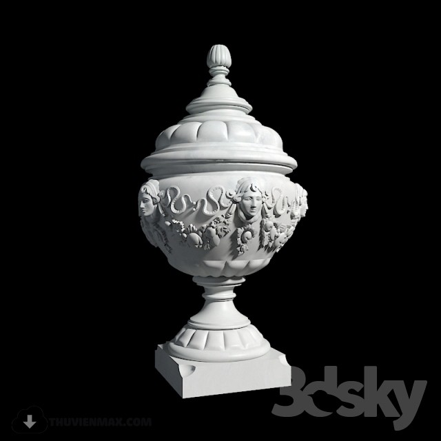 antique vase 3DS Max - thumbnail 3