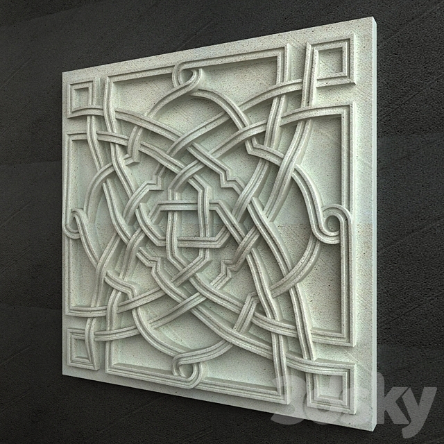 Arabic Carving Ornament 004 3ds Max - thumbnail 2