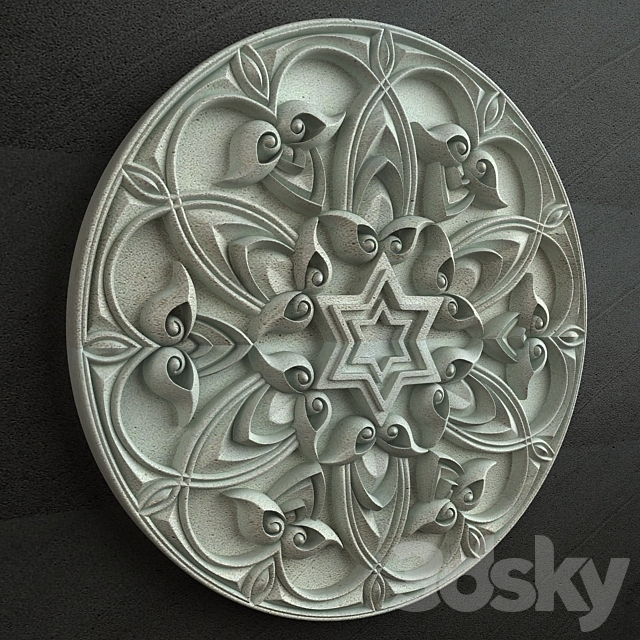 Arabic Crafting Ornament 006 3ds Max - thumbnail 2