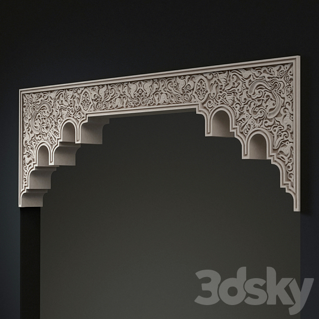 Arch in the Andalusian style 3ds Max - thumbnail 1