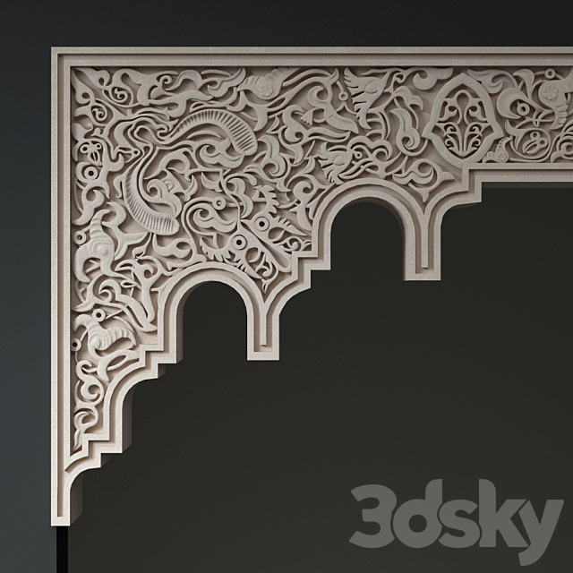 Arch in the Andalusian style 3ds Max - thumbnail 2