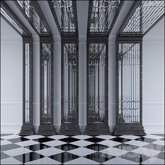 ARCHED COLUMNS 3DS Max Model - thumbnail 2