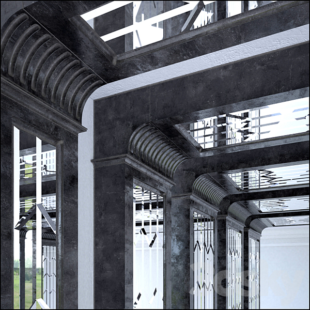 ARCHED COLUMNS 3DS Max Model - thumbnail 3