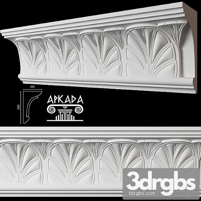 Arkada K 110 Karniz 3dsmax Download - thumbnail 1