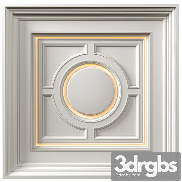 Art deco coffered illuminated ceiling.modern coffered illuminated ceiling_1 - thumbnail 1