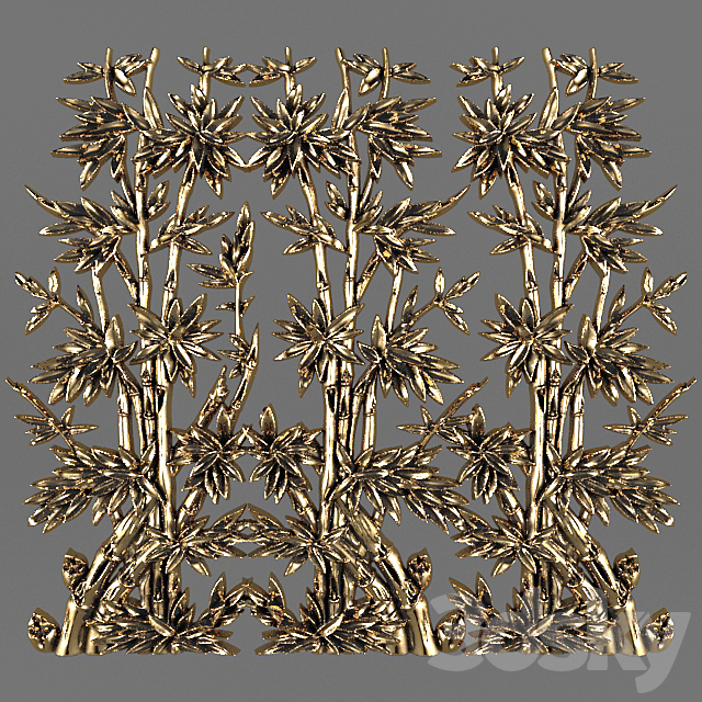 Bas-relief. Bamboo. 3DSMax File - thumbnail 1