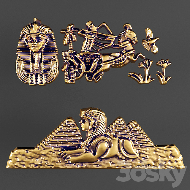 Bas-relief. Egypt. 3ds Max - thumbnail 1