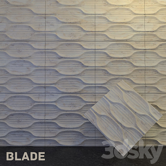 Blade panel 3DS Max Model - thumbnail 1