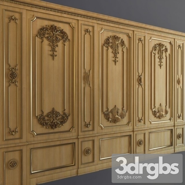 Boiserie INT 023 3dsmax Download - thumbnail 1