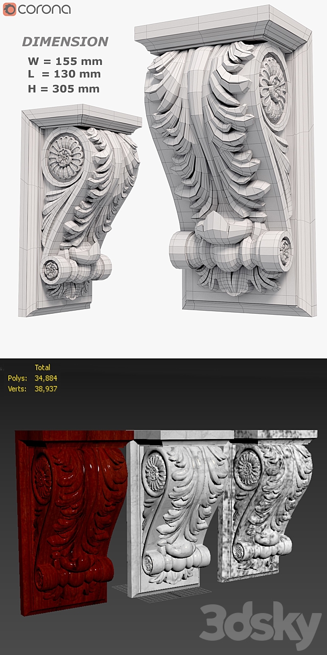 Brackets 01 3DSMax File - thumbnail 3