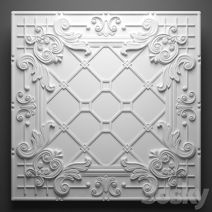 Brooklyn tin wall tiles 3DS Max - thumbnail 1