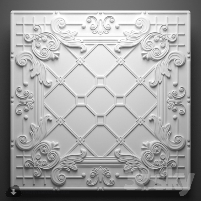 Brooklyn tin wall tiles 3DS Max - thumbnail 3