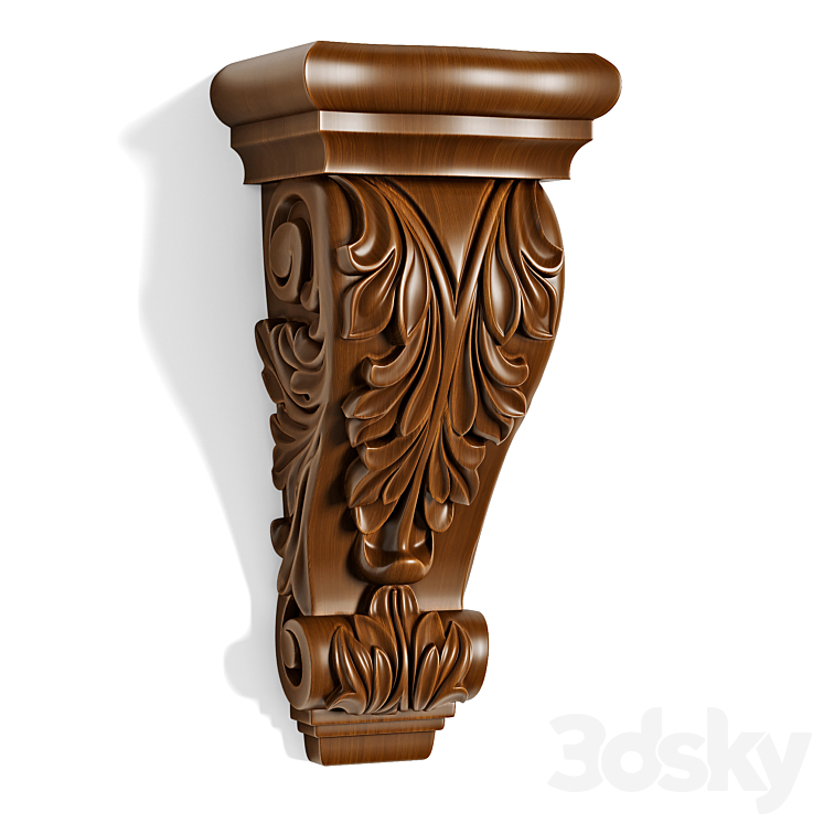 Carved Corbel 001 3DS Max - thumbnail 1