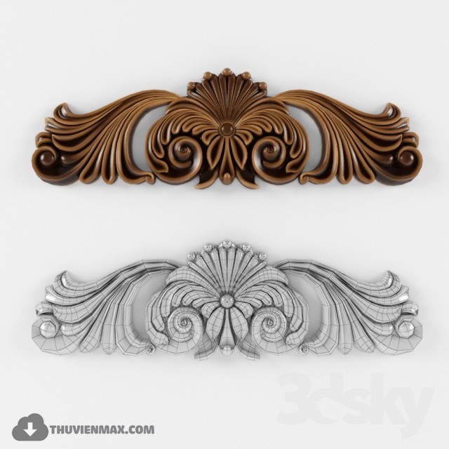 carved decoration 3DS Max - thumbnail 3