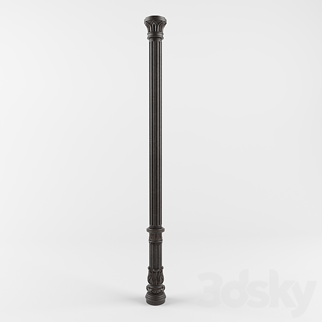 cast iron column 3DSMax File - thumbnail 1