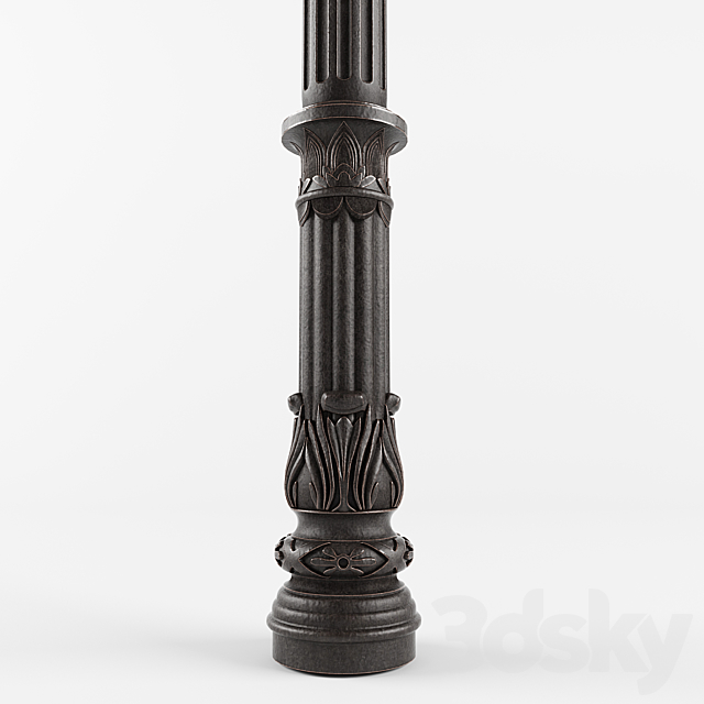 cast iron column 3DSMax File - thumbnail 2