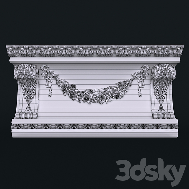 Ceiling cornices 3DS Max Model - thumbnail 2