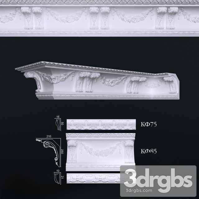 Ceiling Cornices 3dsmax Download - thumbnail 1