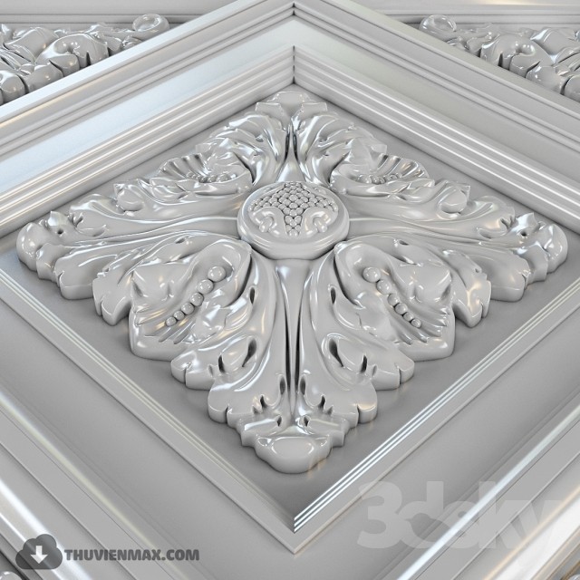 ceiling decor 3DS Max - thumbnail 3