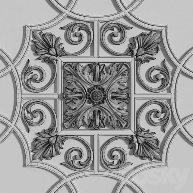 Ceiling moldings 3344 3DSMax File - thumbnail 4