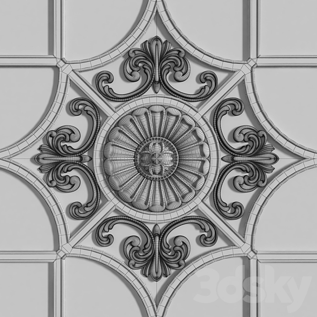 Ceiling moldings 3344 3DSMax File - thumbnail 5