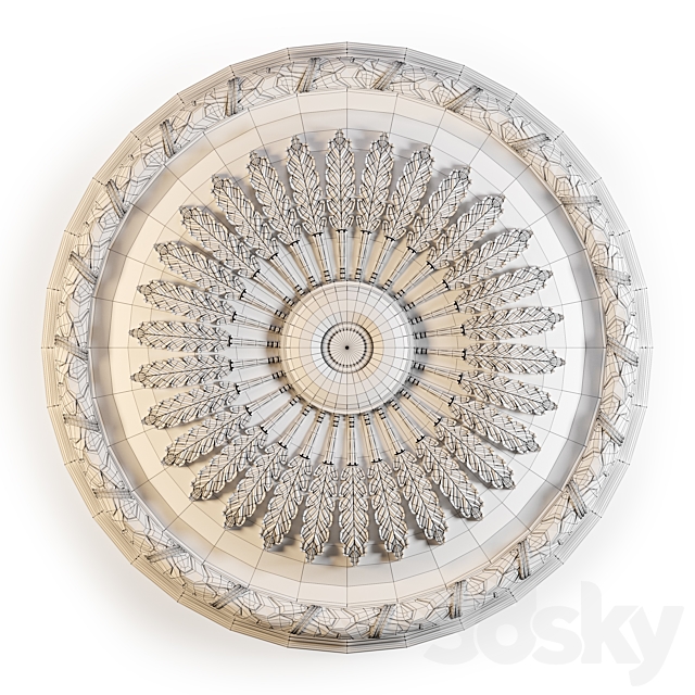 Ceiling rose Perfect B3062 3DSMax File - thumbnail 3