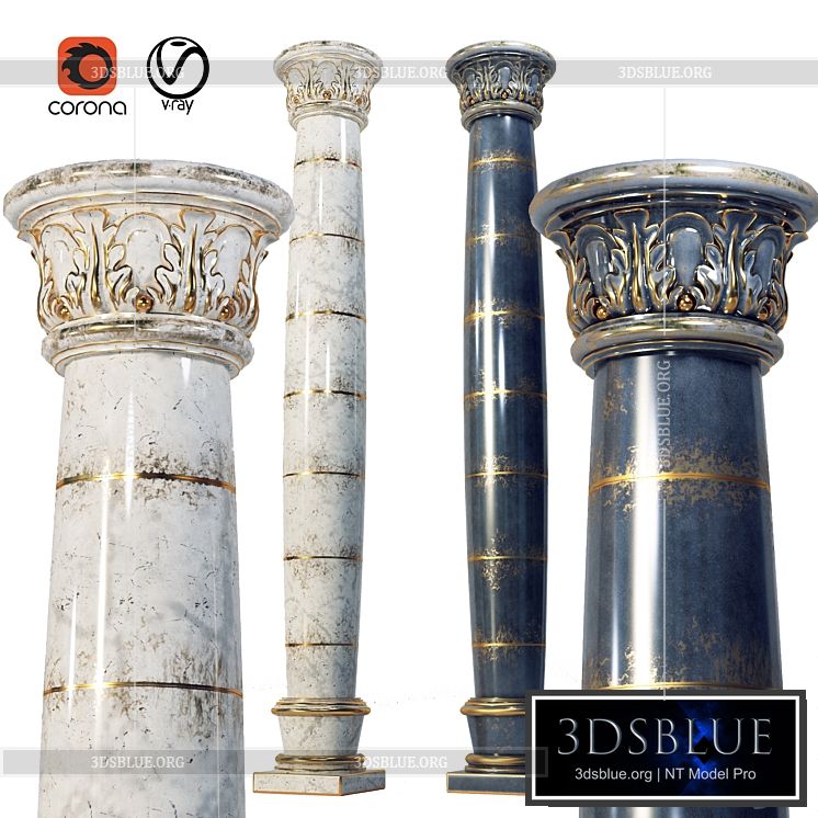 classic column 03 3DS Max - thumbnail 3