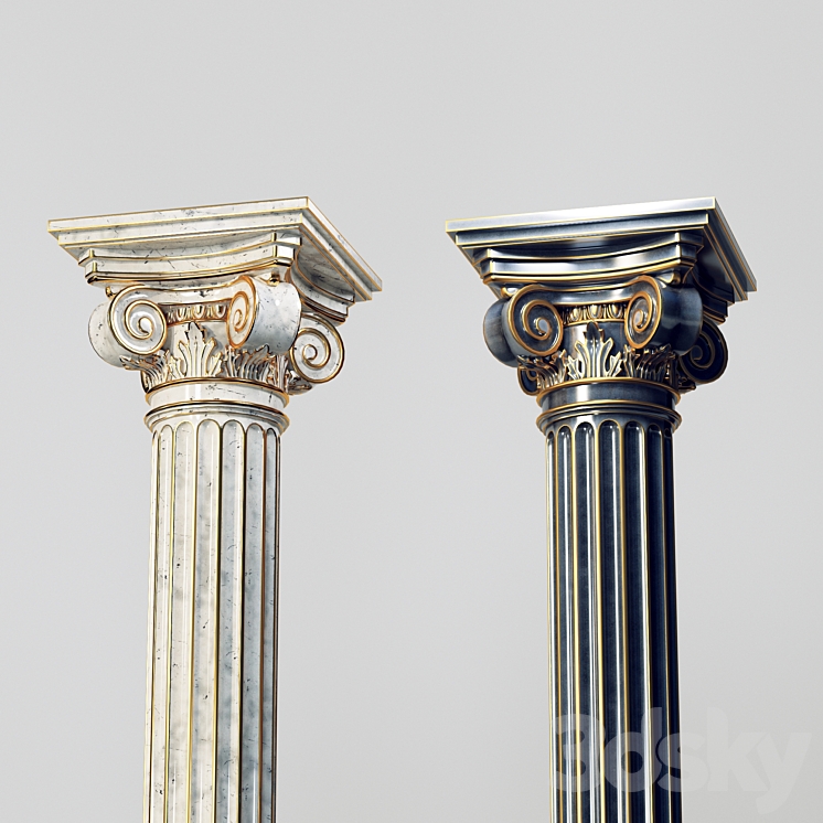 classic column 3DS Max - thumbnail 2