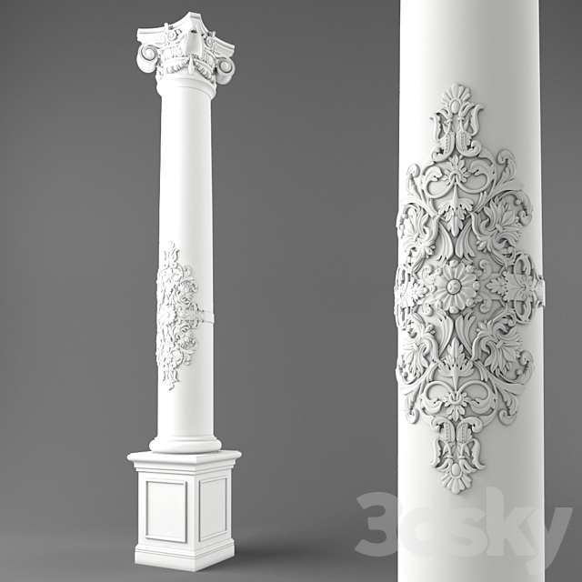 classic column 3DSMax File - thumbnail 2