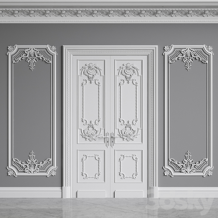 Classic Interior Decor 1 3DS Max - thumbnail 1