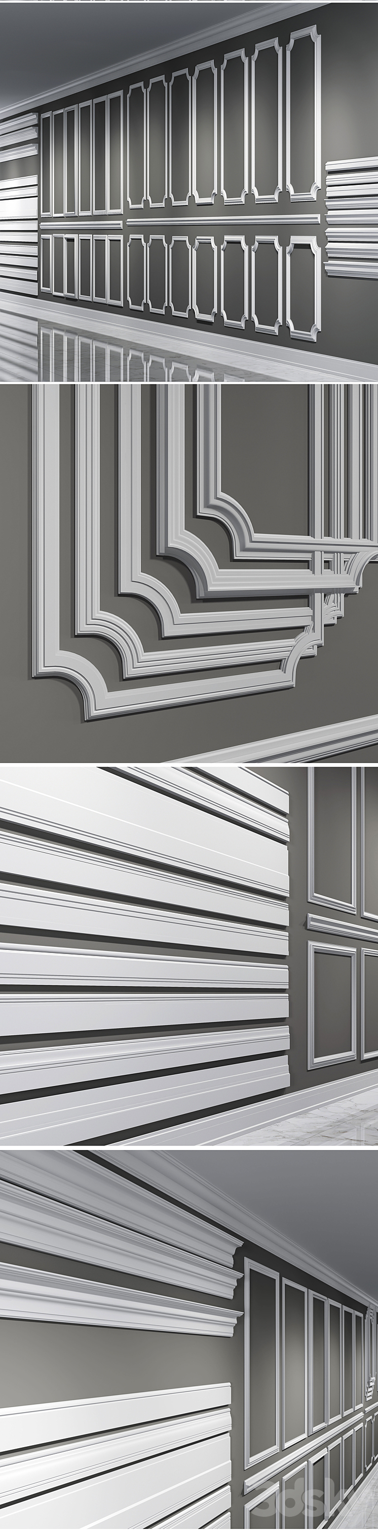 Classic moldings 3DS Max - thumbnail 2