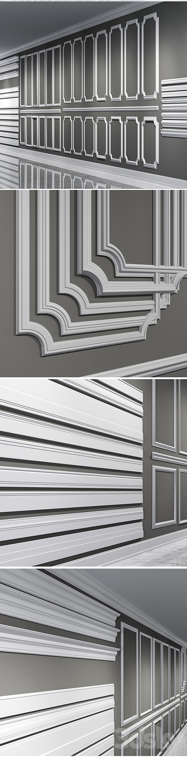 Classic moldings 3DSMax File - thumbnail 2