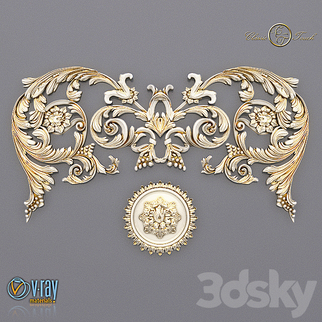 classic ornament 3ds Max - thumbnail 2