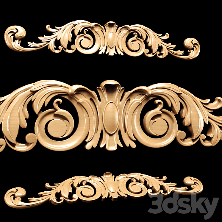 Classic style carving 3DS Max - thumbnail 2