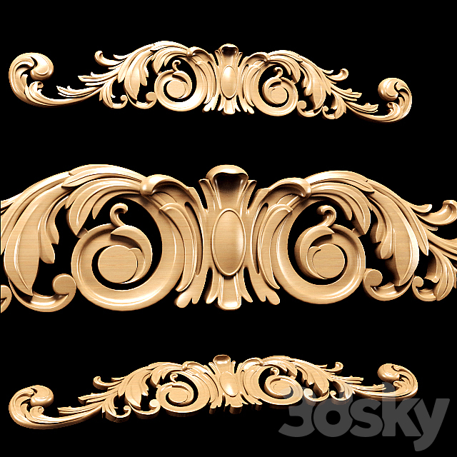 Classic style carving 3DSMax File - thumbnail 2