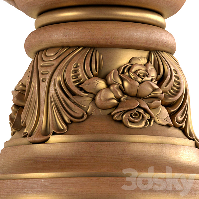 Classic vase for decoration of the facade and interior 3DSMax File - thumbnail 2