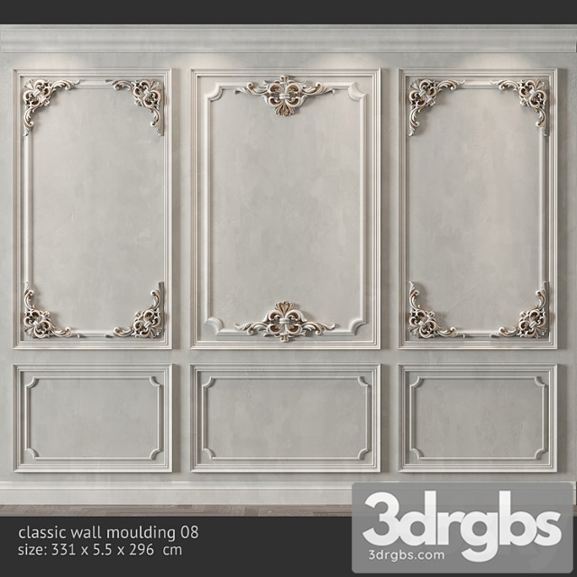 Classic wall molding 08 - thumbnail 1