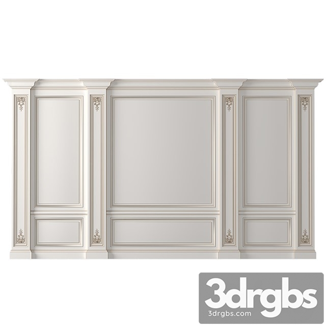 Classic wall paneling white color - thumbnail 1