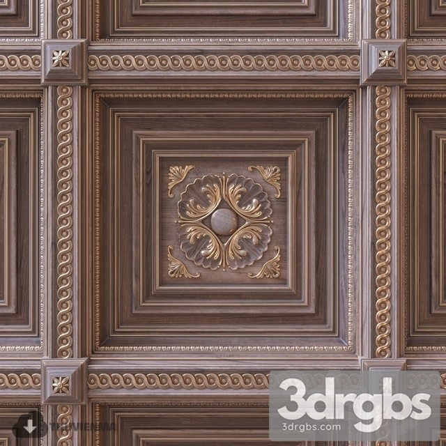 Coffered Ceiling 3dsmax Download - thumbnail 1