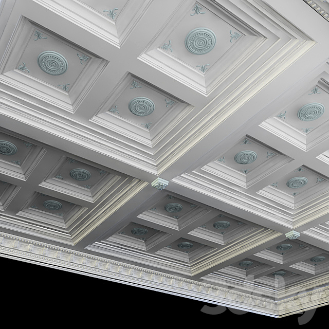 Coffered ceiling 3DSMax File - thumbnail 2