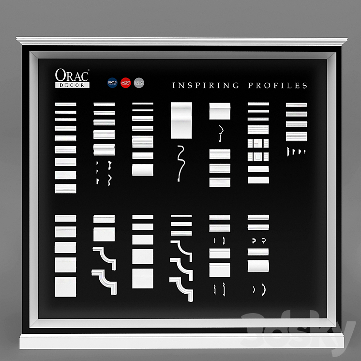 Collection moldings and baseboards Orac Decor (59 profiles) 3DS Max - thumbnail 1