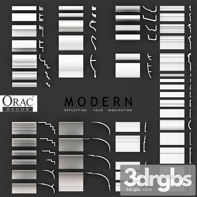 Collection Of Moldings 3dsmax Download - thumbnail 1