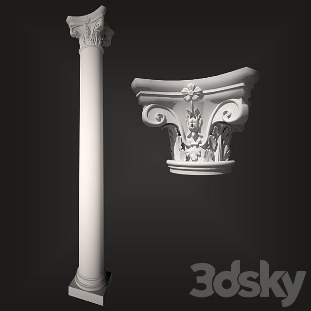 Colonna 3DSMax File - thumbnail 1